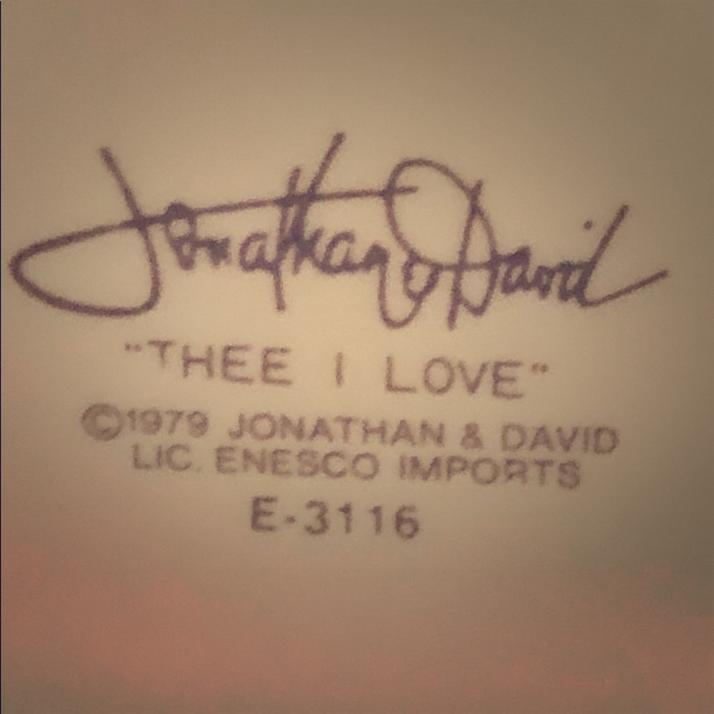 Precious Moments - “Thee I Love” great condition